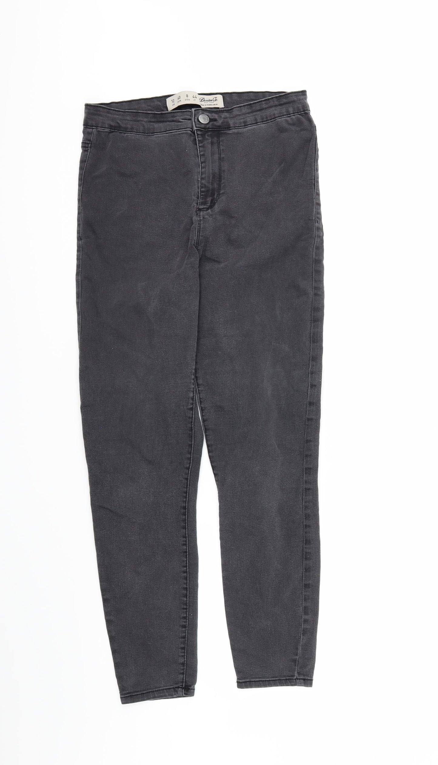 denim co Womens Grey  Denim Skinny Jeans Size 12 L28 in
