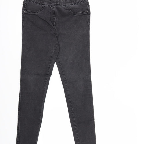 Nutmeg Womens Black  Denim Jegging Jeans Size 10 L28 in