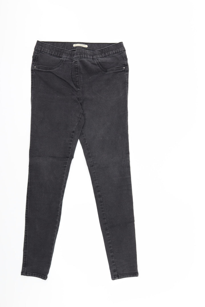 Nutmeg Womens Black Denim Jegging Jeans Size 10 L28 in