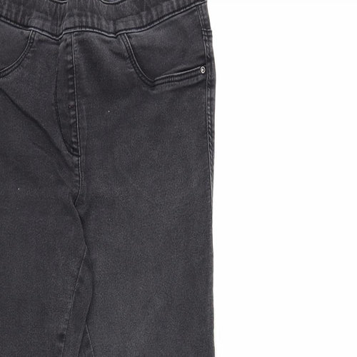 Nutmeg Womens Black  Denim Jegging Jeans Size 10 L28 in
