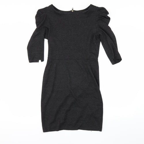 Topshop Womens Grey   Pencil Dress  Size 10