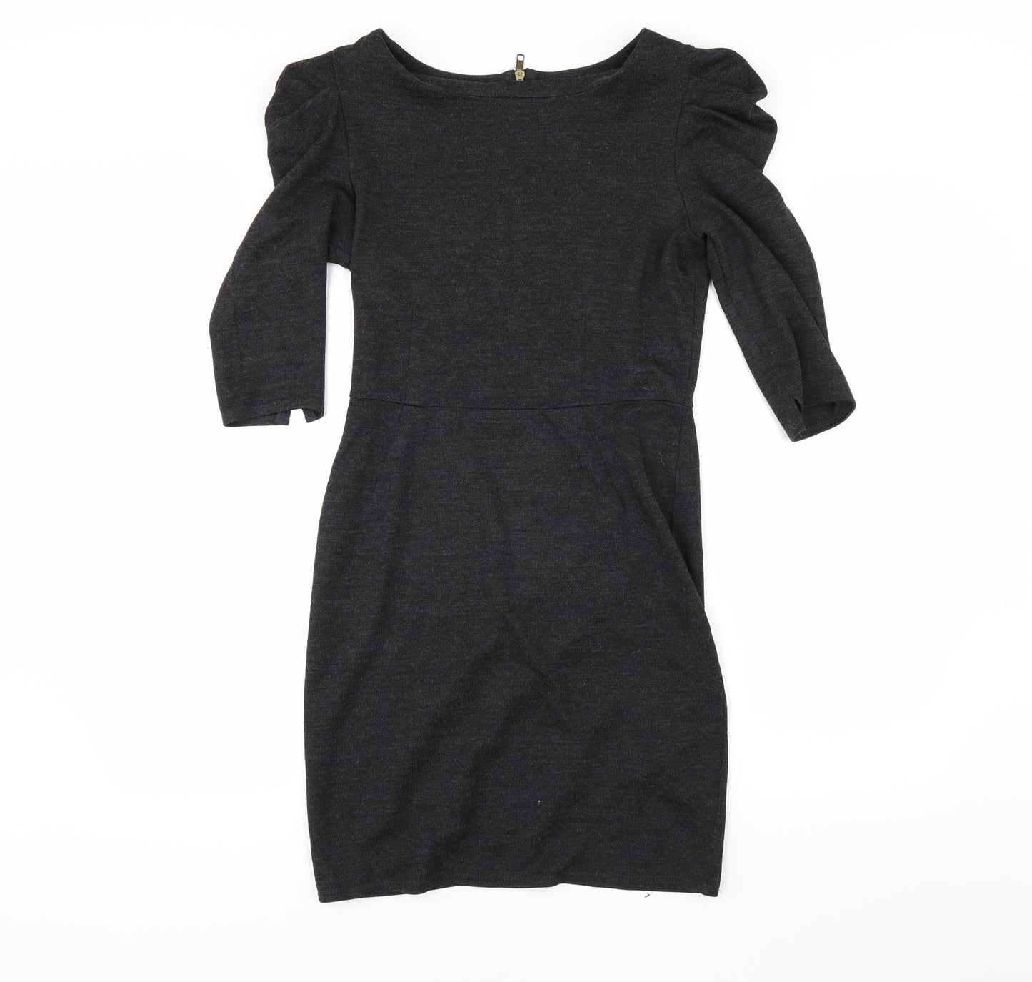Topshop Womens Grey   Pencil Dress  Size 10