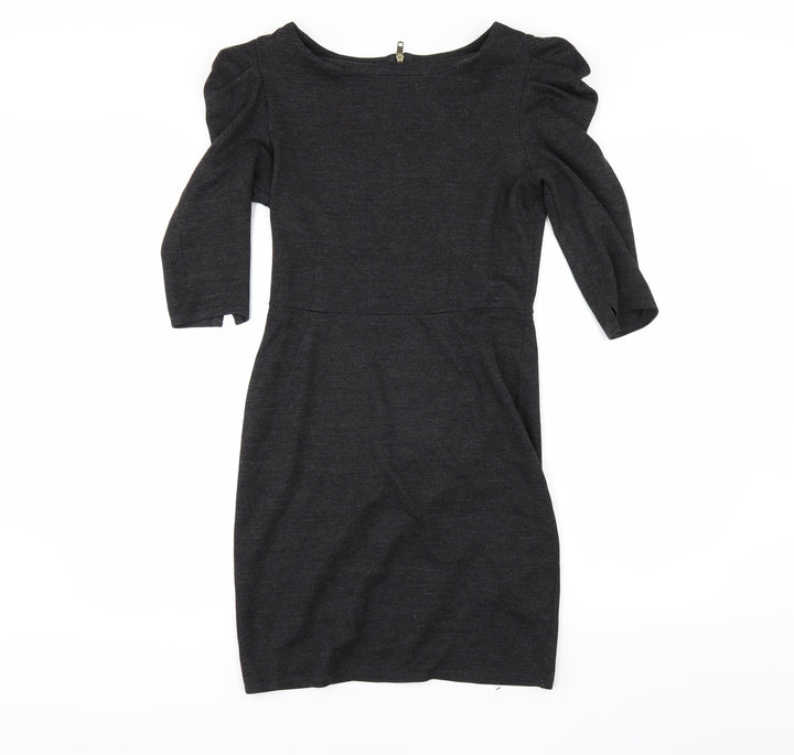 Topshop Womens Grey   Pencil Dress  Size 10