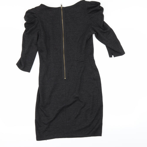 Topshop Womens Grey   Pencil Dress  Size 10