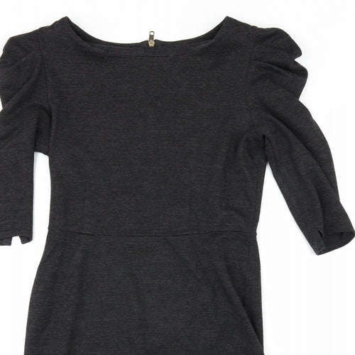 Topshop Womens Grey   Pencil Dress  Size 10