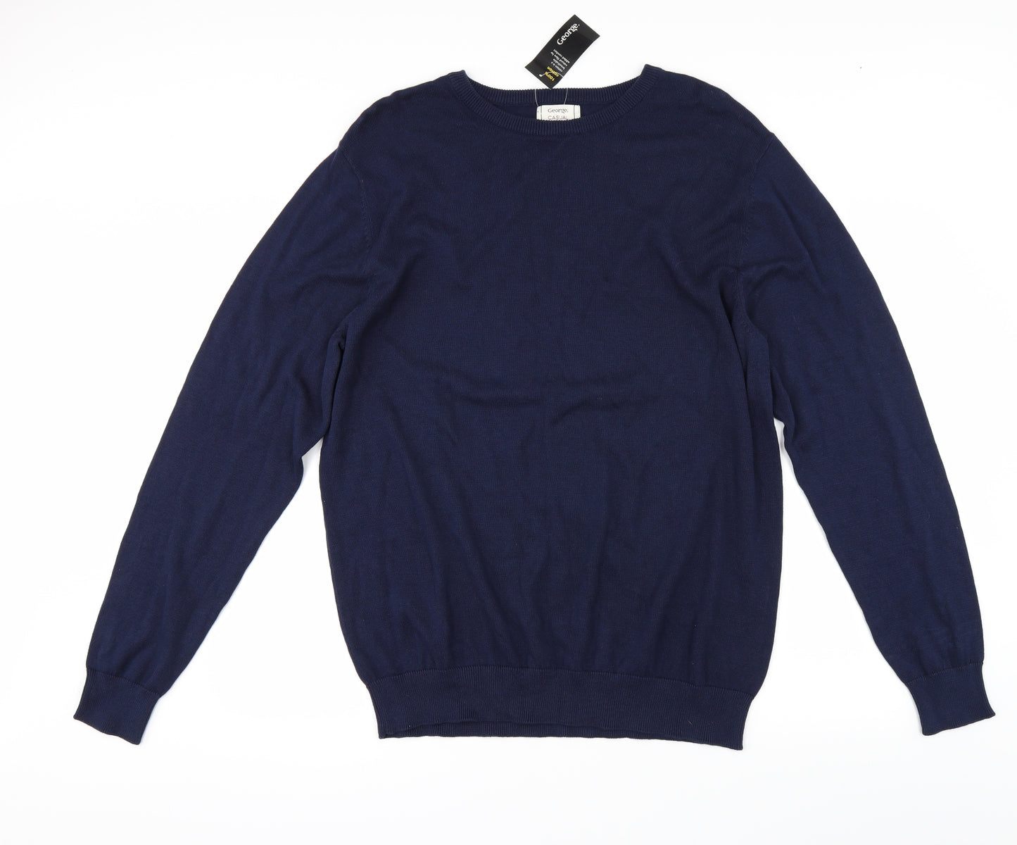 George Mens Blue   Pullover Jumper Size L
