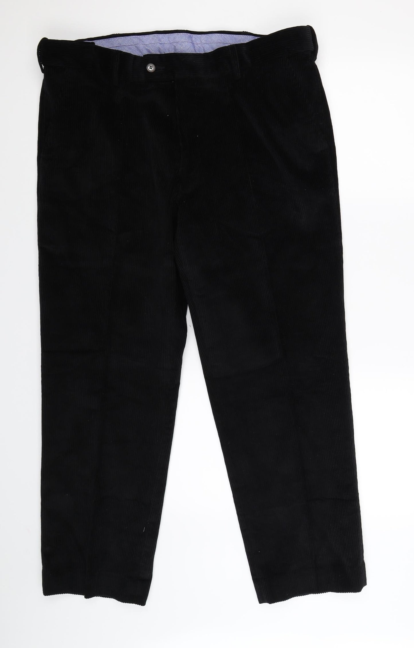 Skopes Mens Black  Corduroy Straight Jeans Size 42 L29 in