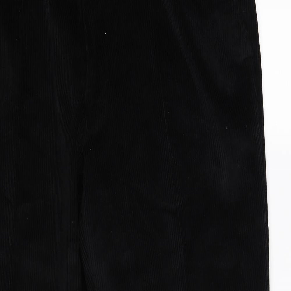 Skopes Mens Black  Corduroy Straight Jeans Size 42 L29 in