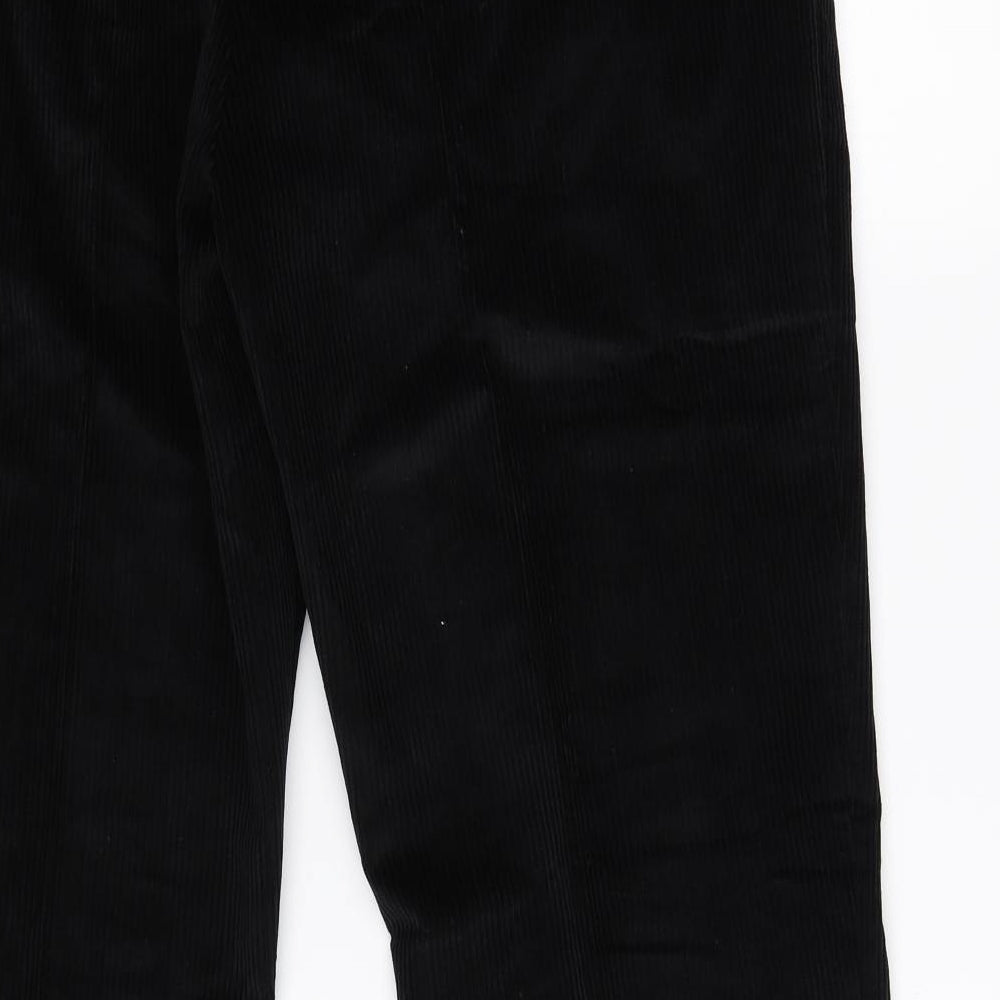Skopes Mens Black  Corduroy Straight Jeans Size 42 L29 in