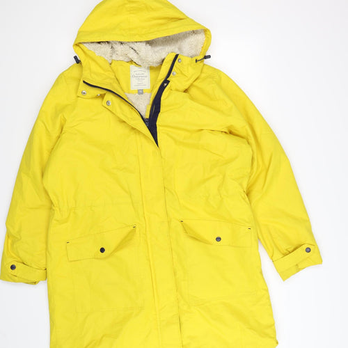 George Womens Yellow   Rain Coat Coat Size 18