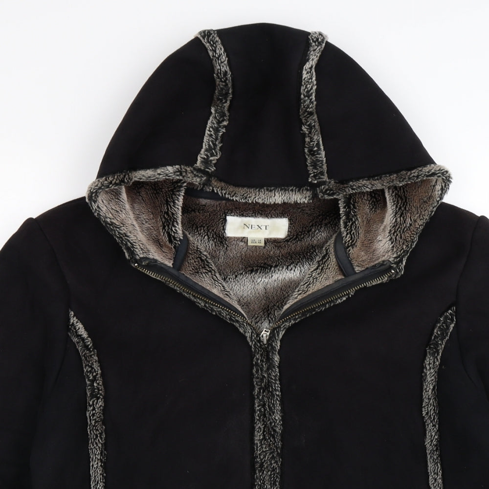 NEXT Womens Black  Velour Jacket  Size 14