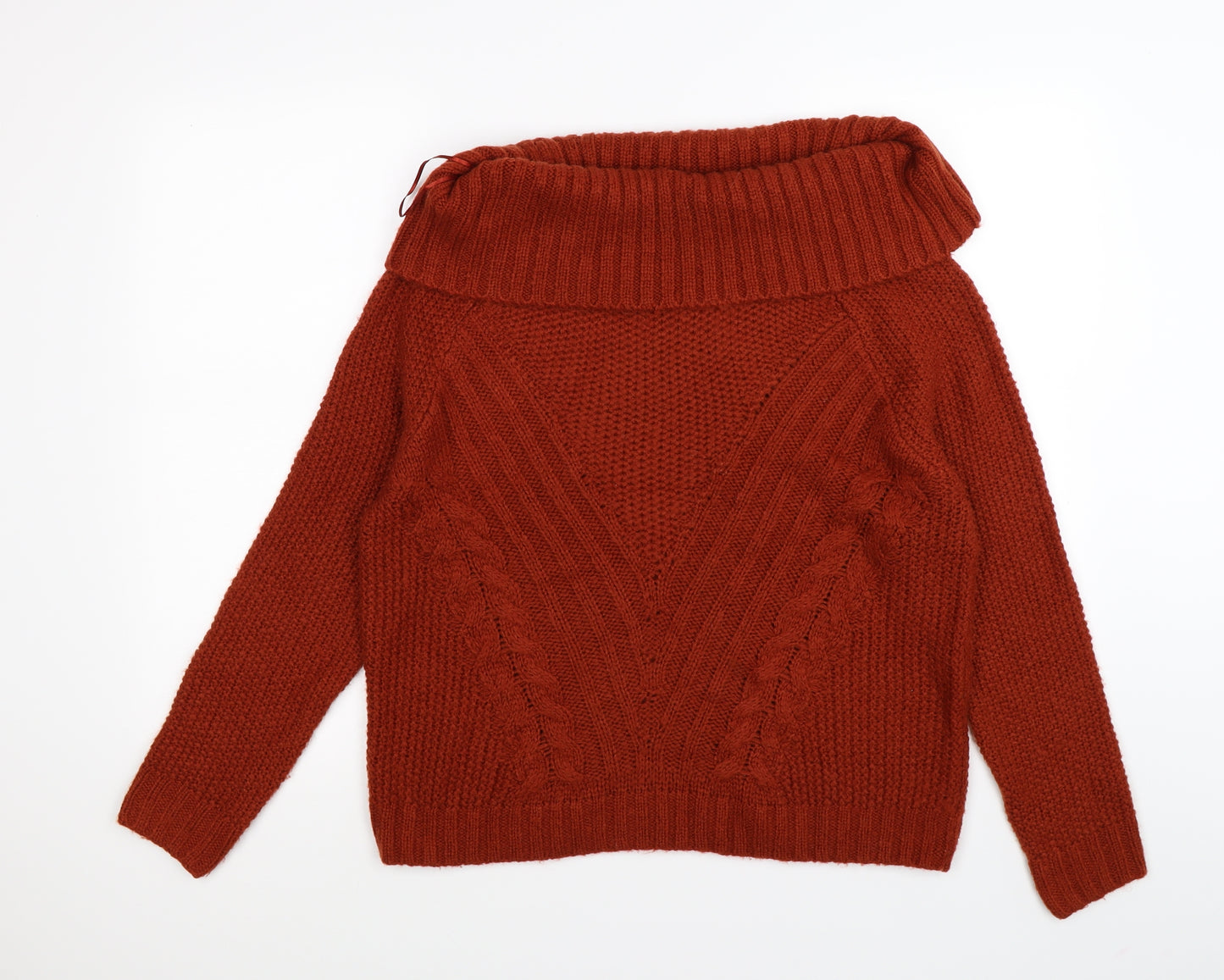 George Womens Brown  Knit Pullover Jumper Size 12