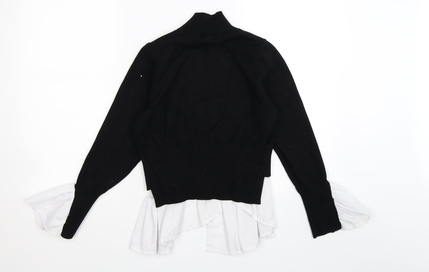 New Look Womens Black  Knit Pullover Jumper Size S