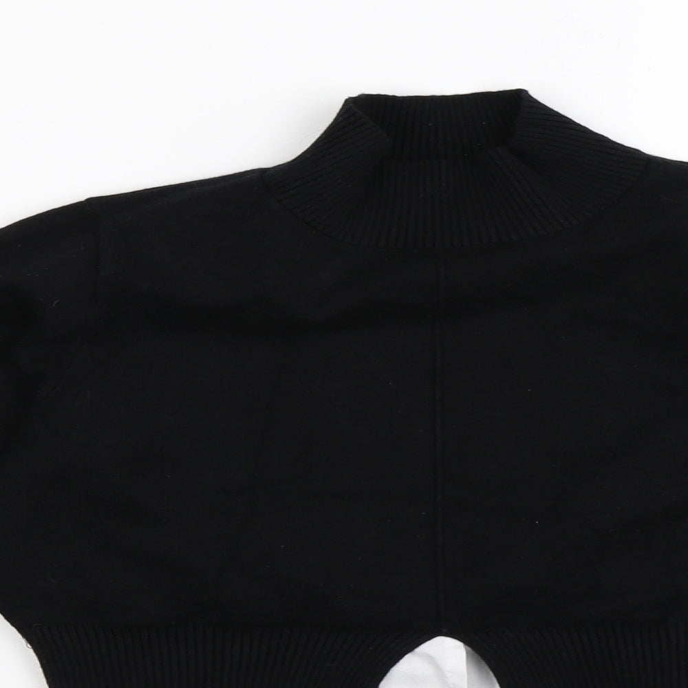 New Look Womens Black  Knit Pullover Jumper Size S