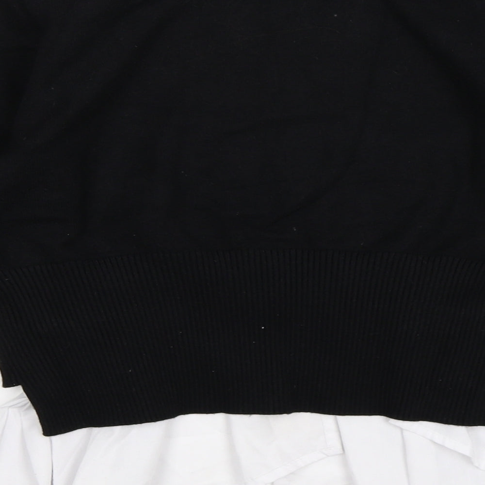 New Look Womens Black  Knit Pullover Jumper Size S