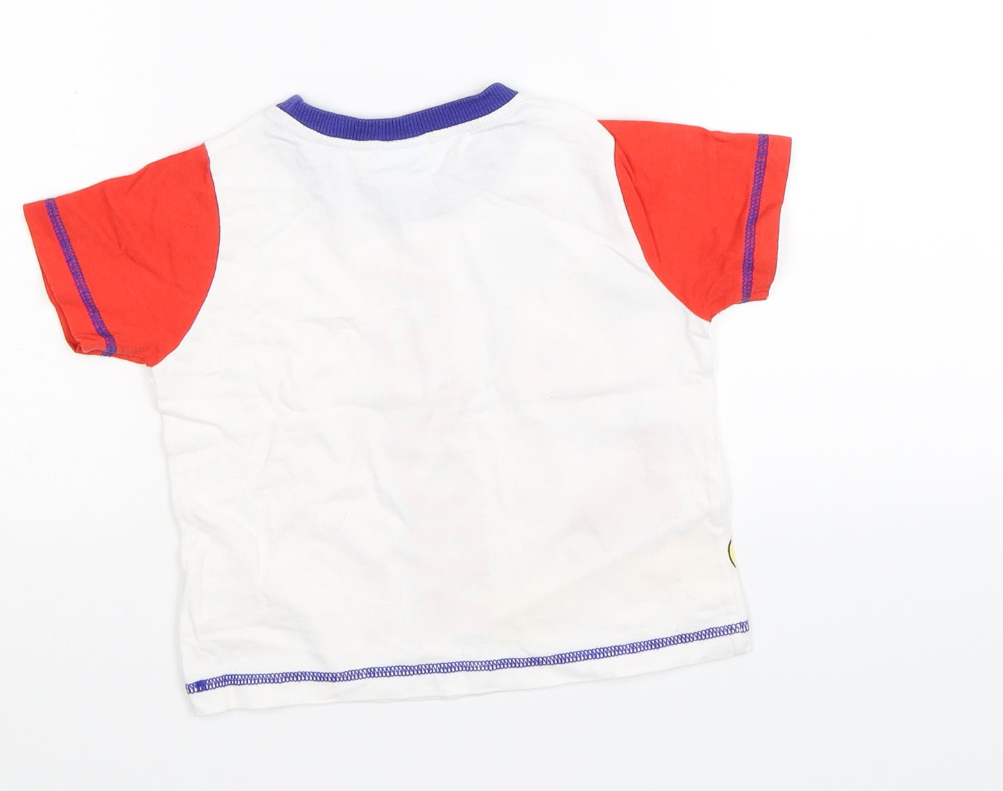 Disney Baby White   Basic T-Shirt Size 12-18 Months  - Mickey Mouse