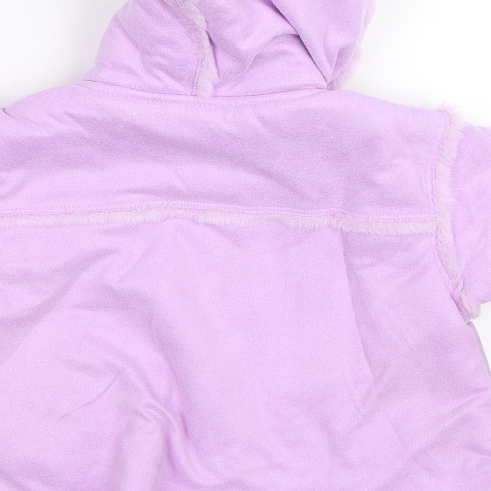 Adams Baby Purple  Velour Jacket Coat Size 3-6 Months