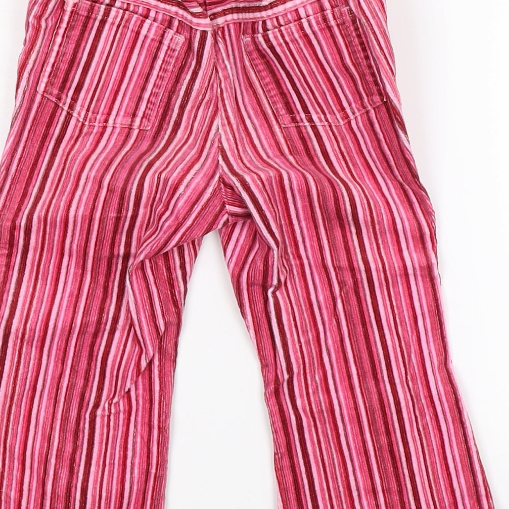 NEXT Girls Pink Striped Corduroy Capri Jeans Size 18-24 Months