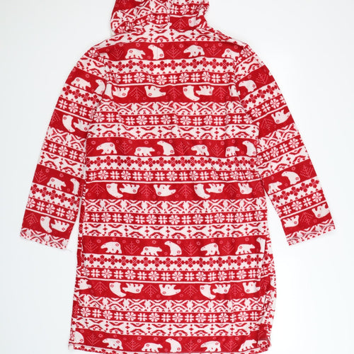 Secret Possesions Womens Red Fair Isle Fleece Top Nightshirt Size 16  - christmas
