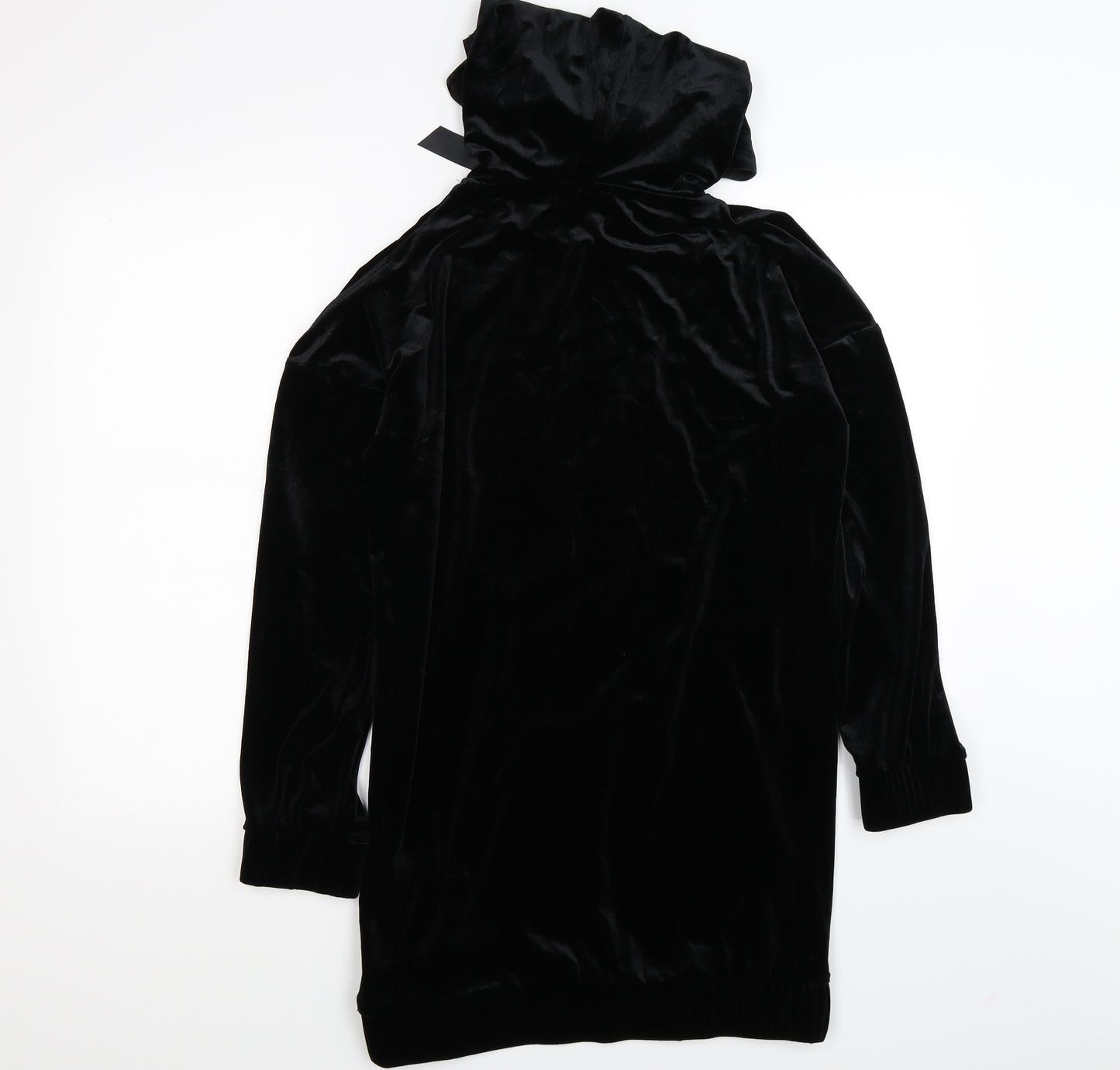 Divided Womens Black  Velour Pullover Hoodie Size 8  - mickey mouse