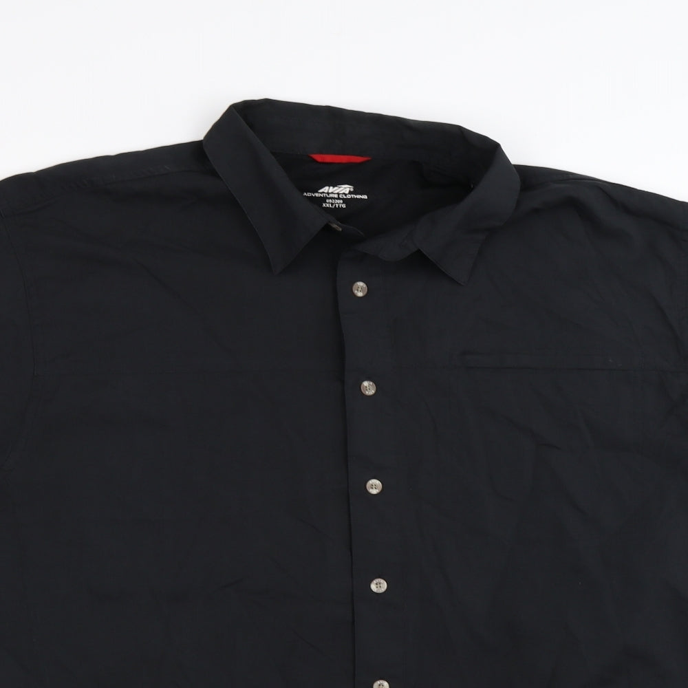 Avia Mens Black    Button-Up Size 2XL
