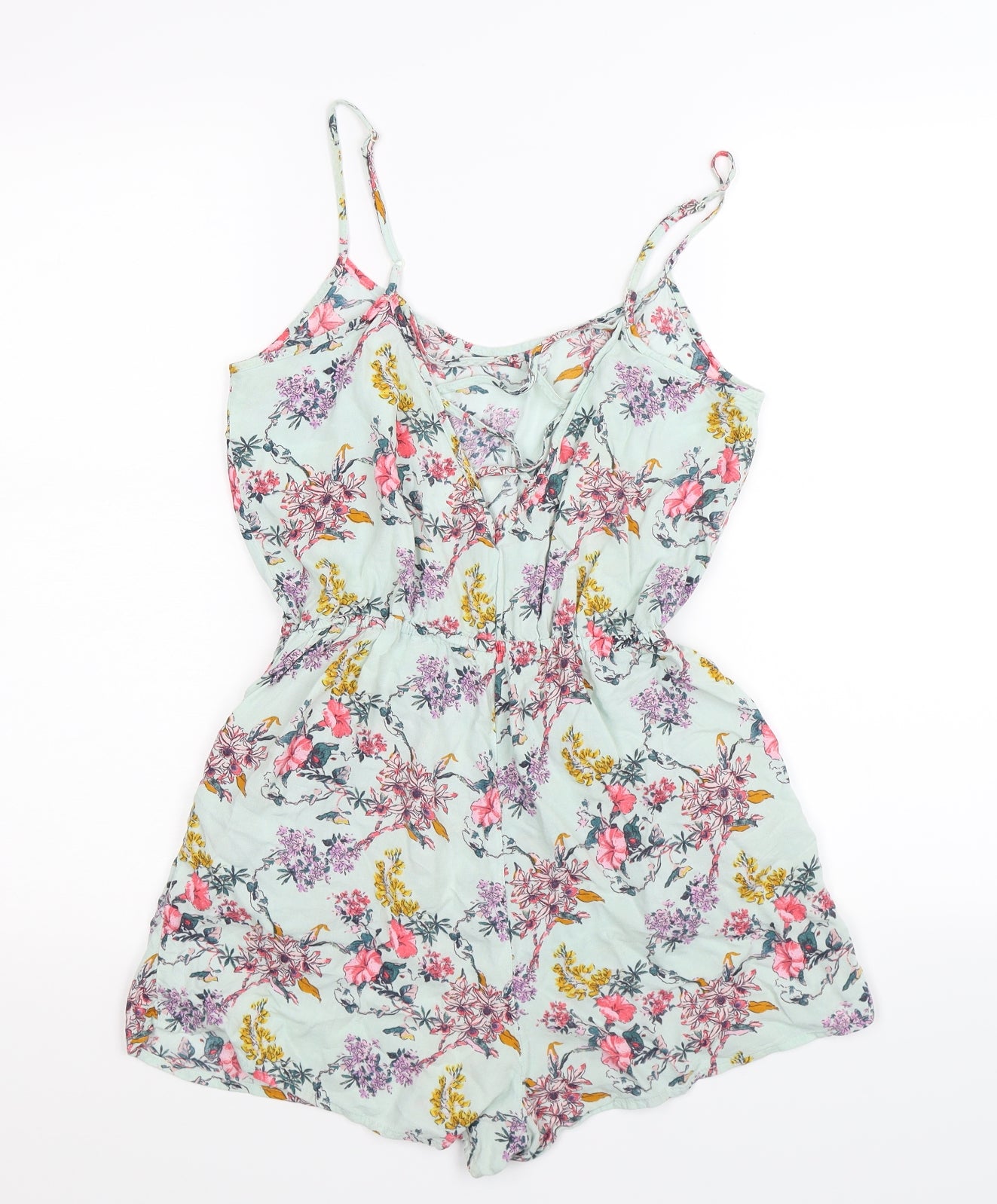 Divided Womens Green Flecked  Playsuit One-Piece Size 8