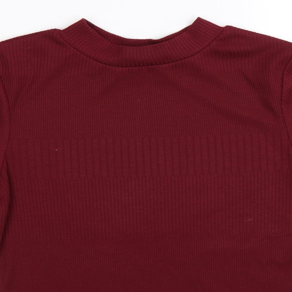 New Look Womens Red  Knit Pullover Jumper Size 8  - tall