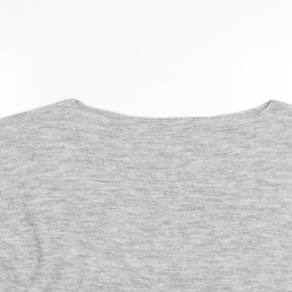 Nina Murati Womens Grey  Knit Pullover Jumper Size M