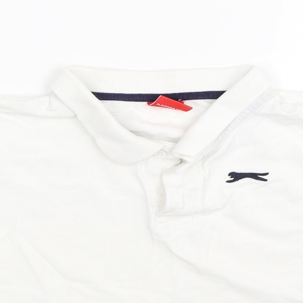 Slazenger Boys White   Basic Polo Size 3-4 Years