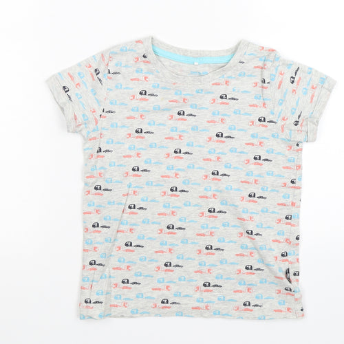 name it Boys Grey   Basic T-Shirt Size 4 Years  - motor homes cars