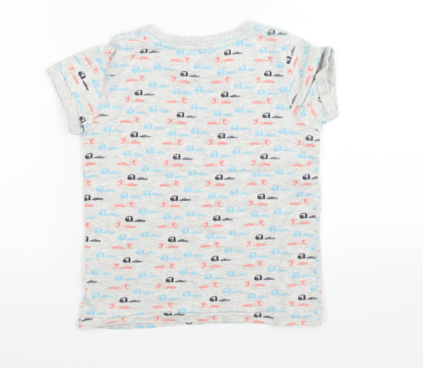 name it Boys Grey   Basic T-Shirt Size 4 Years  - motor homes cars