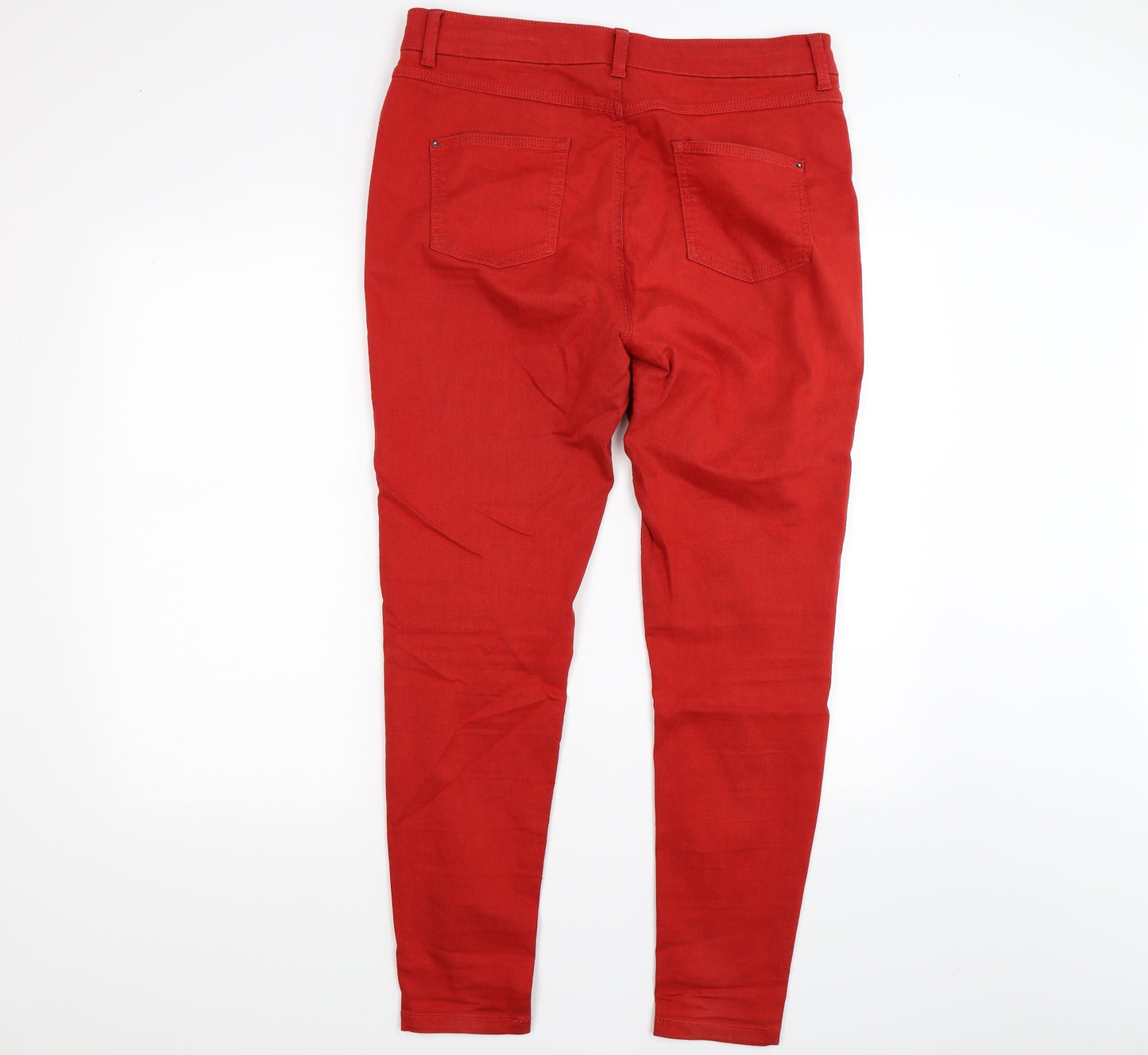 Marks and Spencer Womens Red  Denim Jegging Leggings Size 16 L27 in