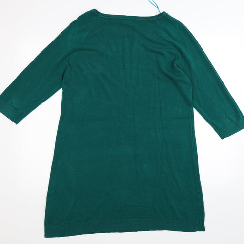 F&F Womens Green  Knit Jumper Dress  Size 18