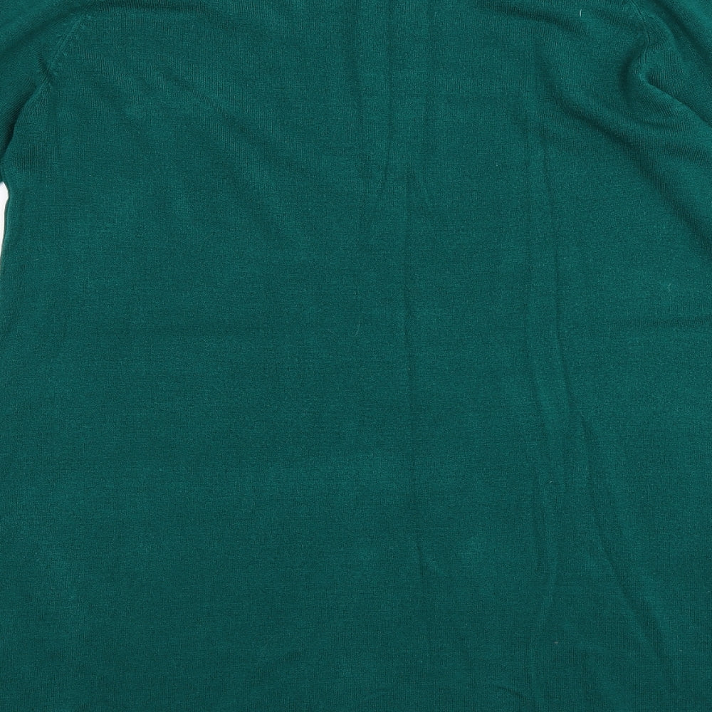 F&F Womens Green  Knit Jumper Dress  Size 18