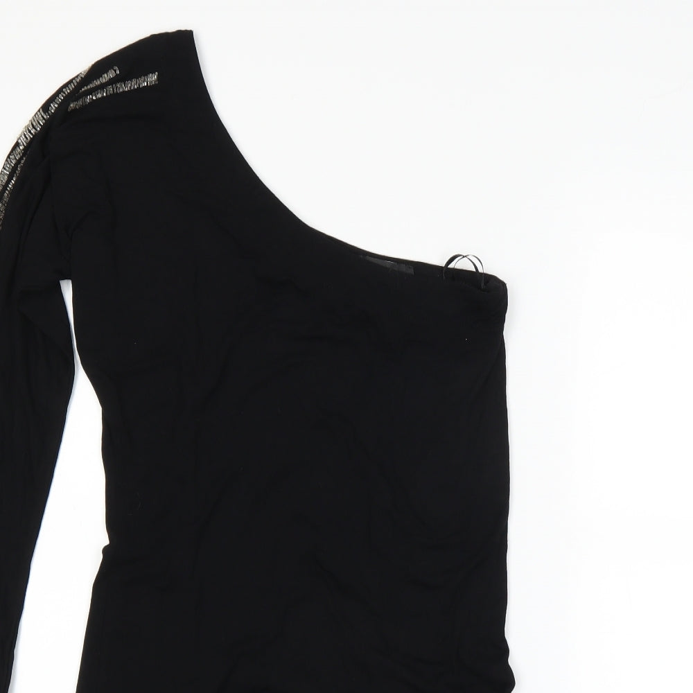 AX Paris Womens Black   Basic T-Shirt Size 10
