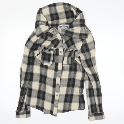 Blackstone Mens Black    Button-Up Size S