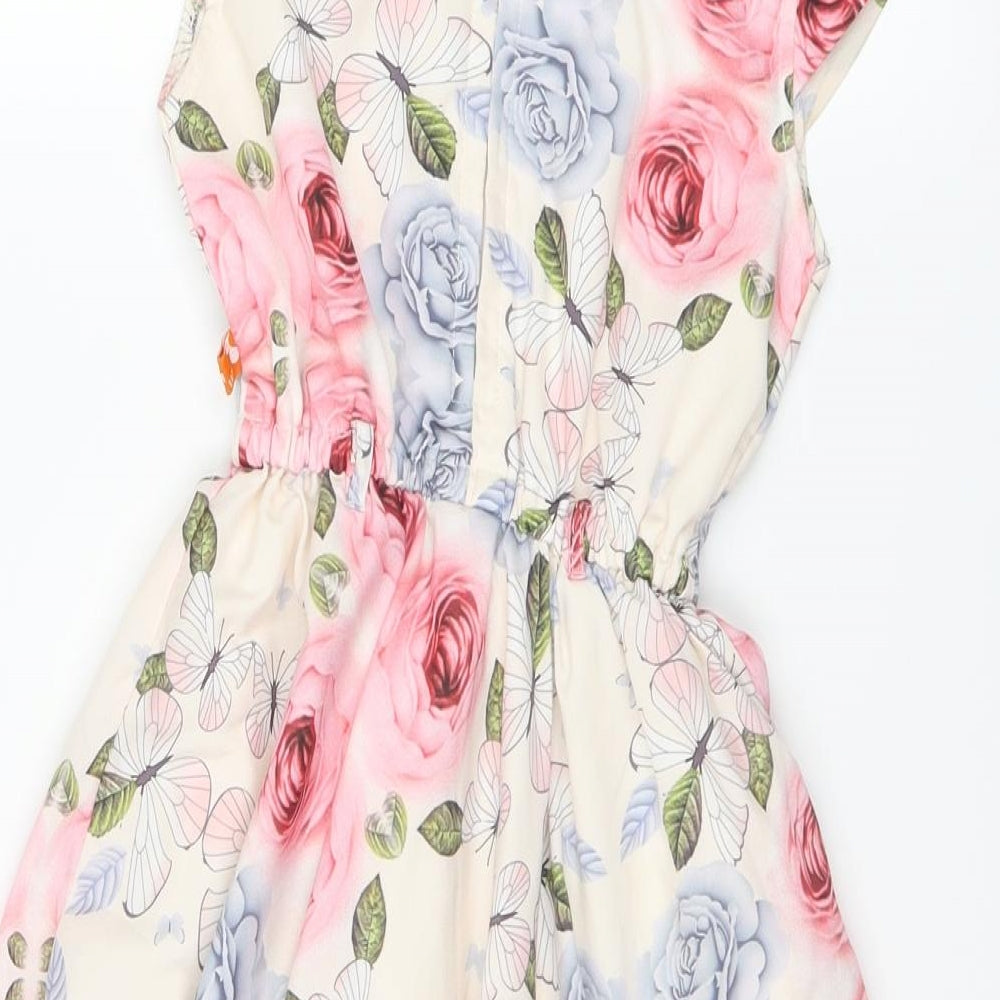 winner art Girls Pink Floral  Fit & Flare  Size 6 Years
