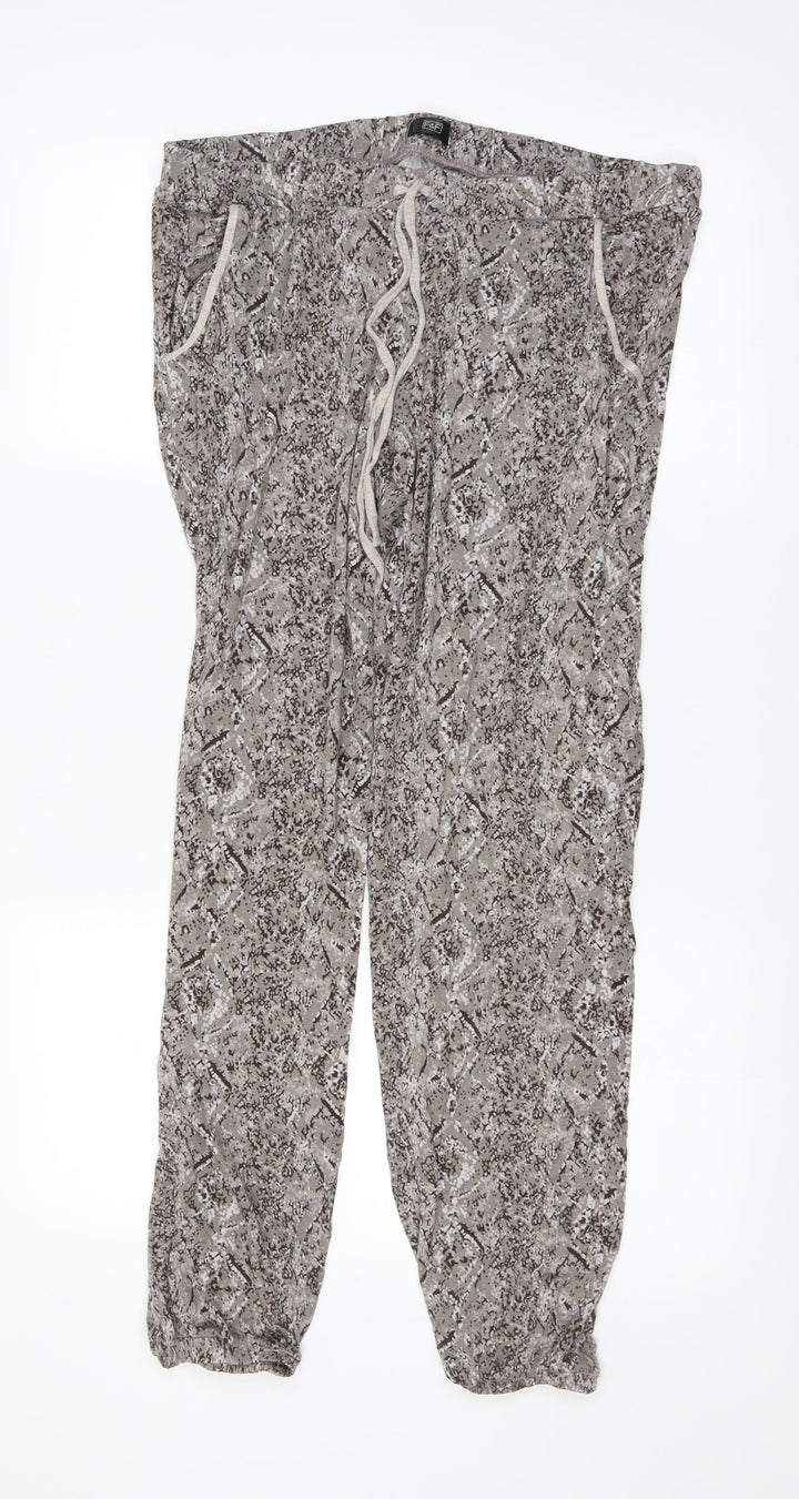 F&F Womens Brown Trousers Size 14 L24 in