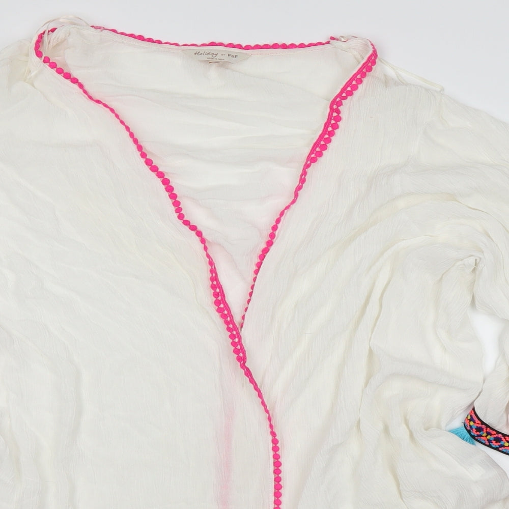 F&F Womens White   Cardigan Jumper Size XL