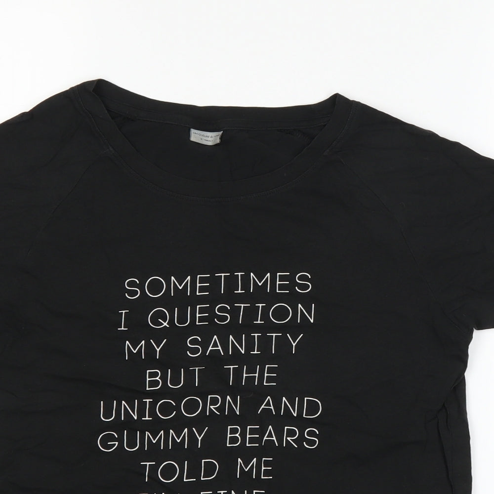Jacqueline de Yong Womens Black   Basic T-Shirt Size XS