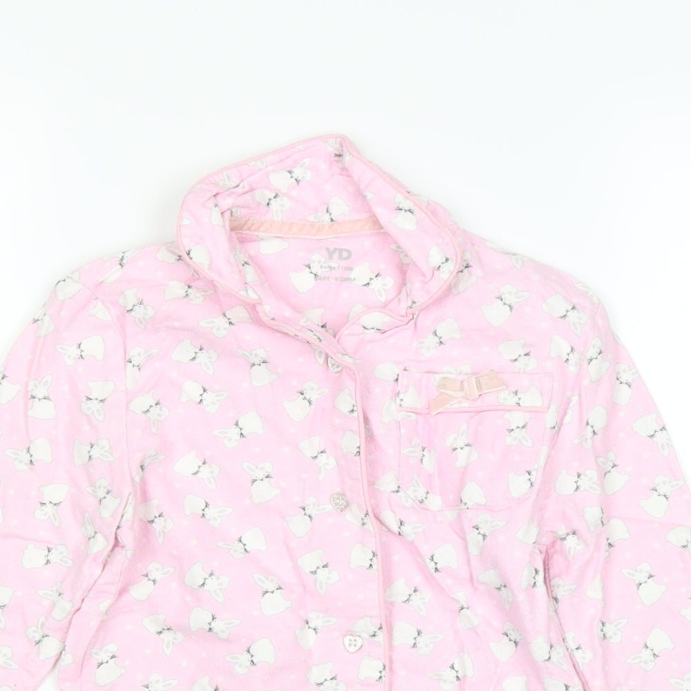 YD Girls Pink   Basic Button-Up Size 6-7 Years