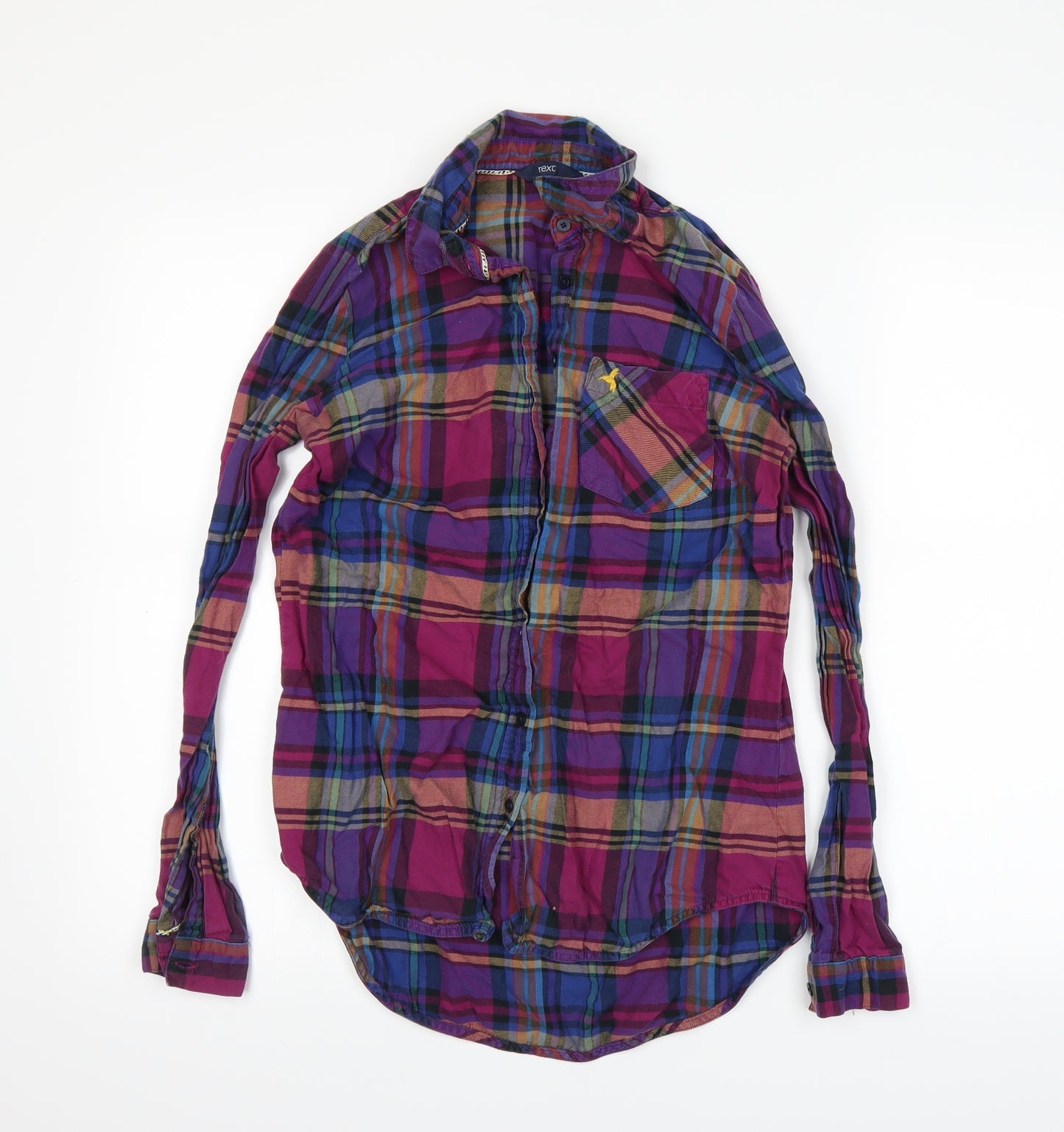 NEXT Womens Purple   Basic Button-Up Size 8