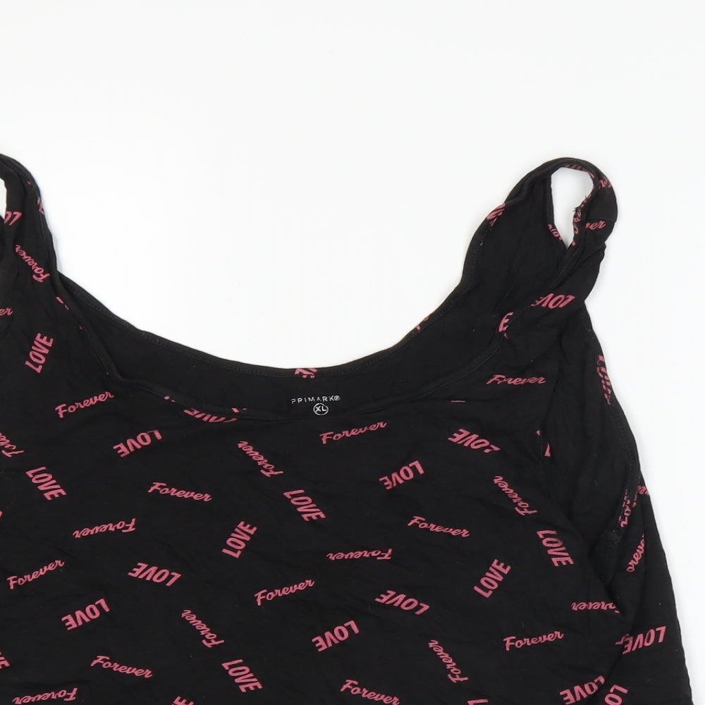 Primark Womens Black   Basic T-Shirt Size XL