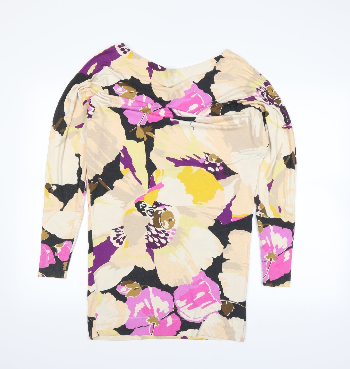 French Connection Womens Pink Floral  Basic T-Shirt Size 10