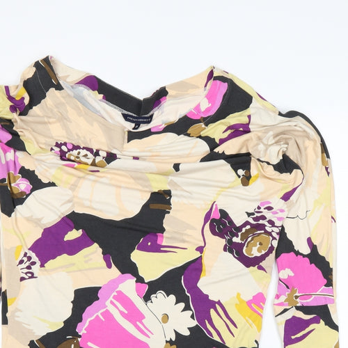 French Connection Womens Pink Floral  Basic T-Shirt Size 10