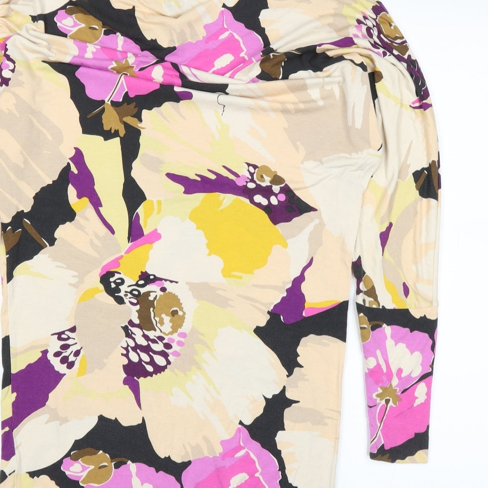 French Connection Womens Pink Floral  Basic T-Shirt Size 10