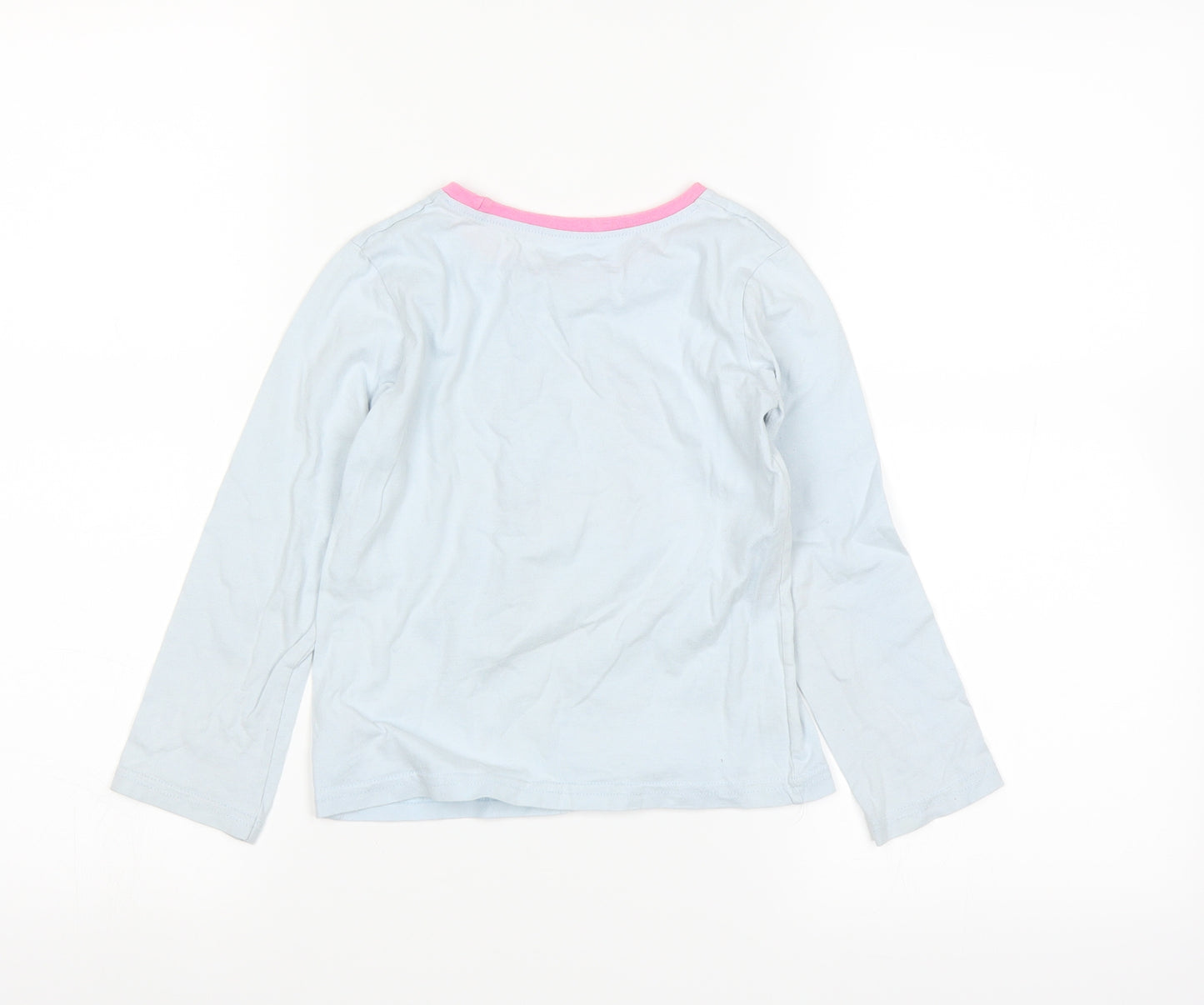 Nutmeg Girls Blue   Basic T-Shirt Size 5-6 Years