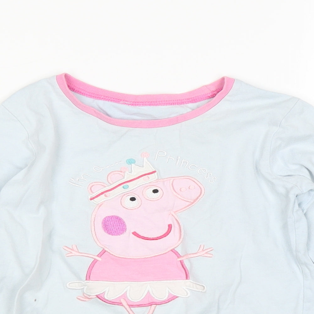 Nutmeg Girls Blue   Basic T-Shirt Size 5-6 Years