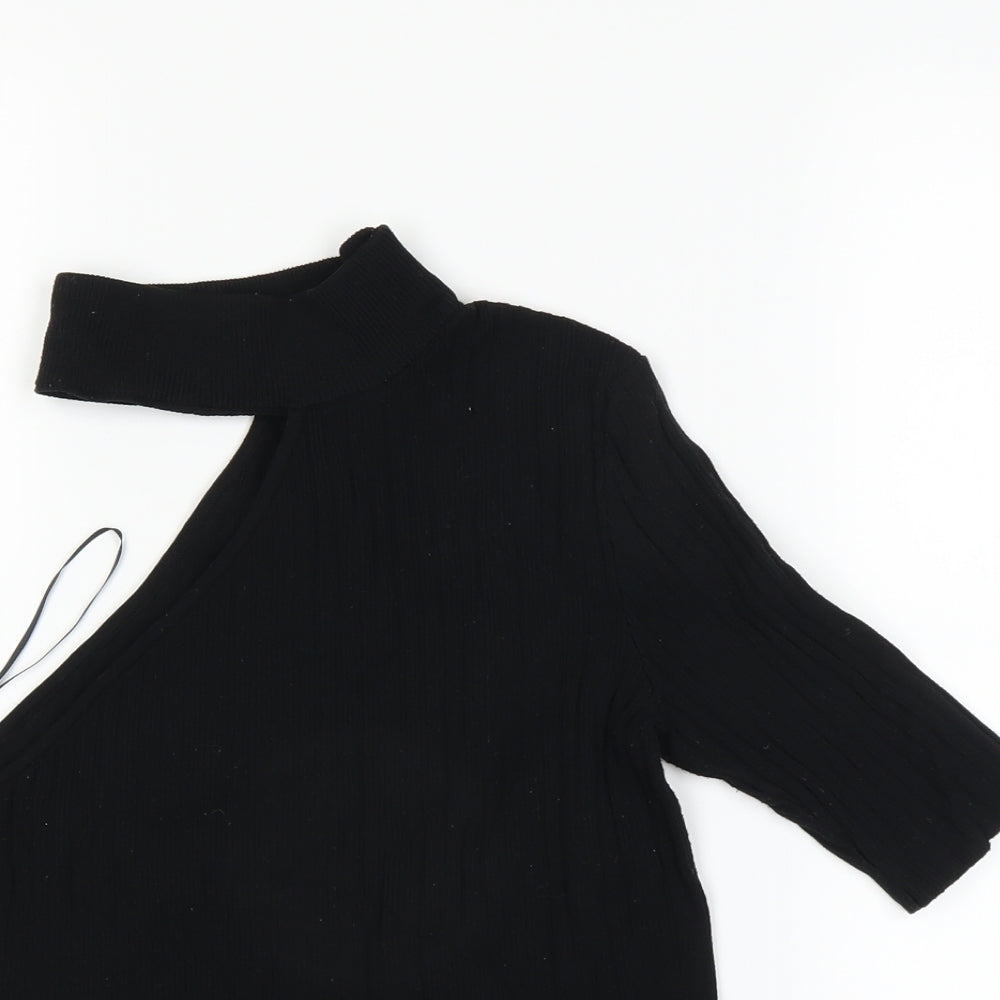 Zara Womens Black   Basic T-Shirt Size M