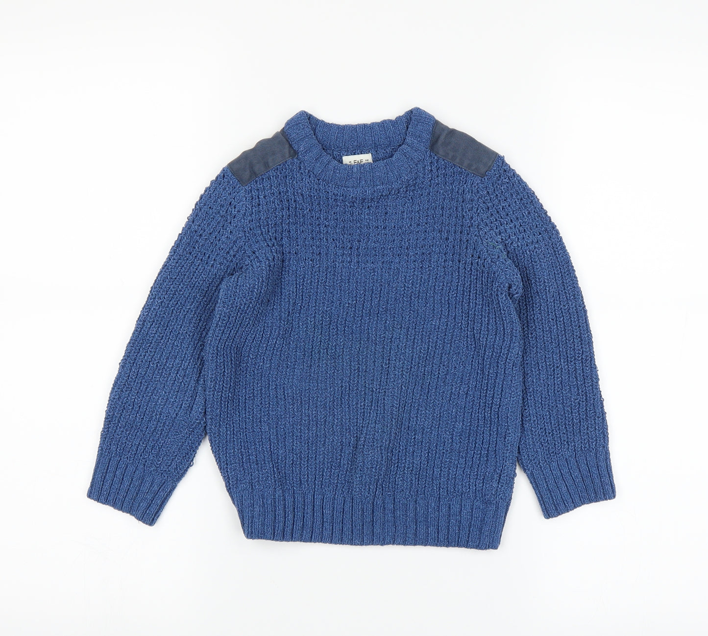 F&F Boys Blue   Pullover Jumper Size 4-5 Years